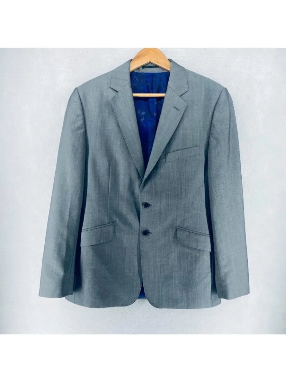 Duchamp Blazer Mens 40R Gray Wool Sport Coat Jacket Summer Wedding Italy